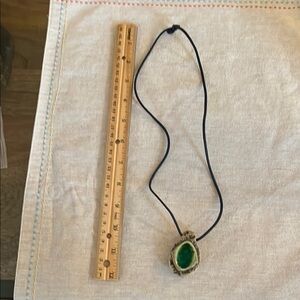 Green “Eye” Pendant Necklace